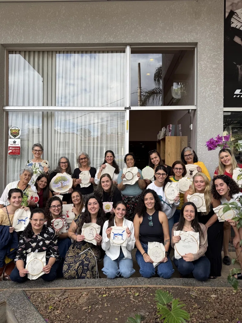 Encontro presencial de bordadeiras