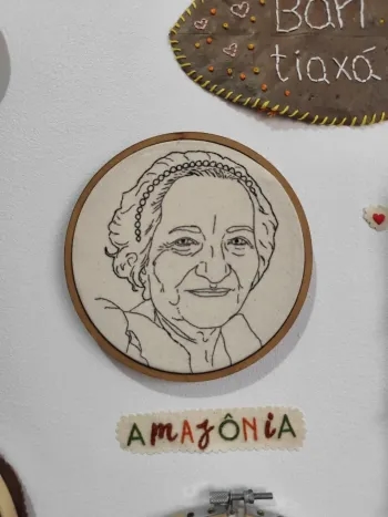 Bordado feito por Dara Campos com o bordAI
